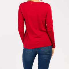 LUMA - DAMSKA KOSZULKA Z DŁUGIM RĘKAWEM, 100% BAWEŁNY