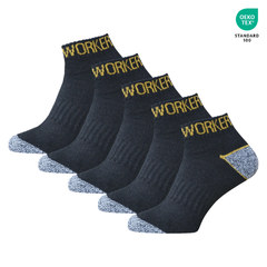 WORKERPRO™ – MĘSKIE SKARPETY ROBOCZE 5W1 Z CERTYFIKATEM OEKO‑TEX (5 SZT. W OPAKOWANIU) - 5,98 zł za szt.