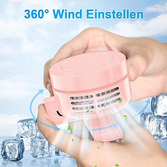 BREEZIA™ - WENTYLATOR RĘCZNY USB Z AKUMULATOREM MINI WENTYLATOR 360°