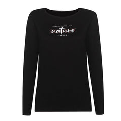 SORA  - DAMSKA KOSZULKA Z DŁUGIM RĘKAWEM, 100% BAWEŁNY