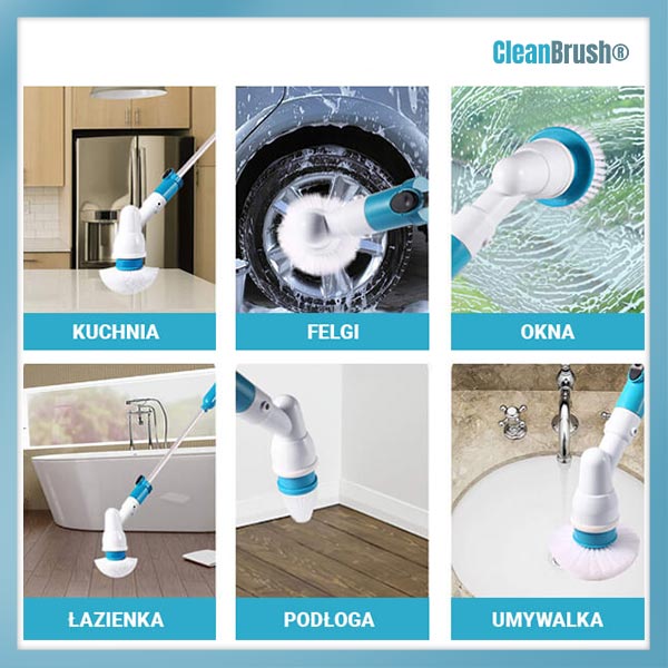 BEZPRZEWODOWA SZCZOTKA CZYSZCZĄCA CLEANBRUSH®