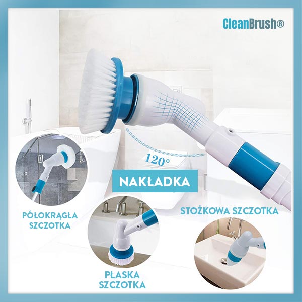BEZPRZEWODOWA SZCZOTKA CZYSZCZĄCA CLEANBRUSH®